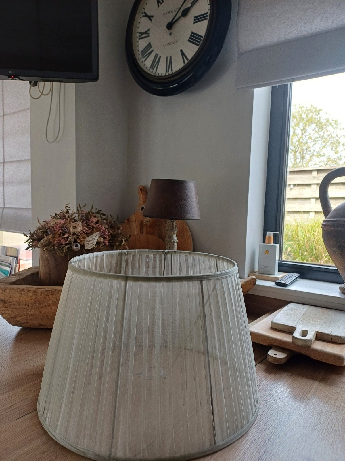 MOOIE GROTE LAMPENKAP, Ophalen, Beige