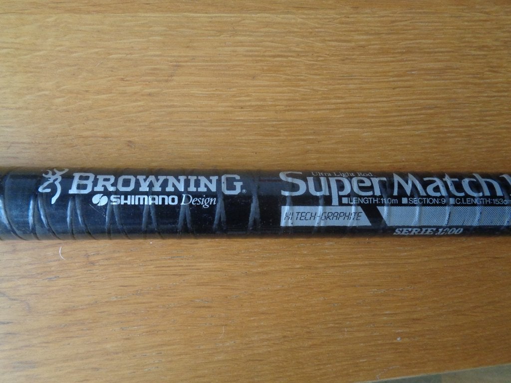 11m wedstrijd vaste stok Browning/Shimano, Enlèvement, Utilisé, Ligne fixe