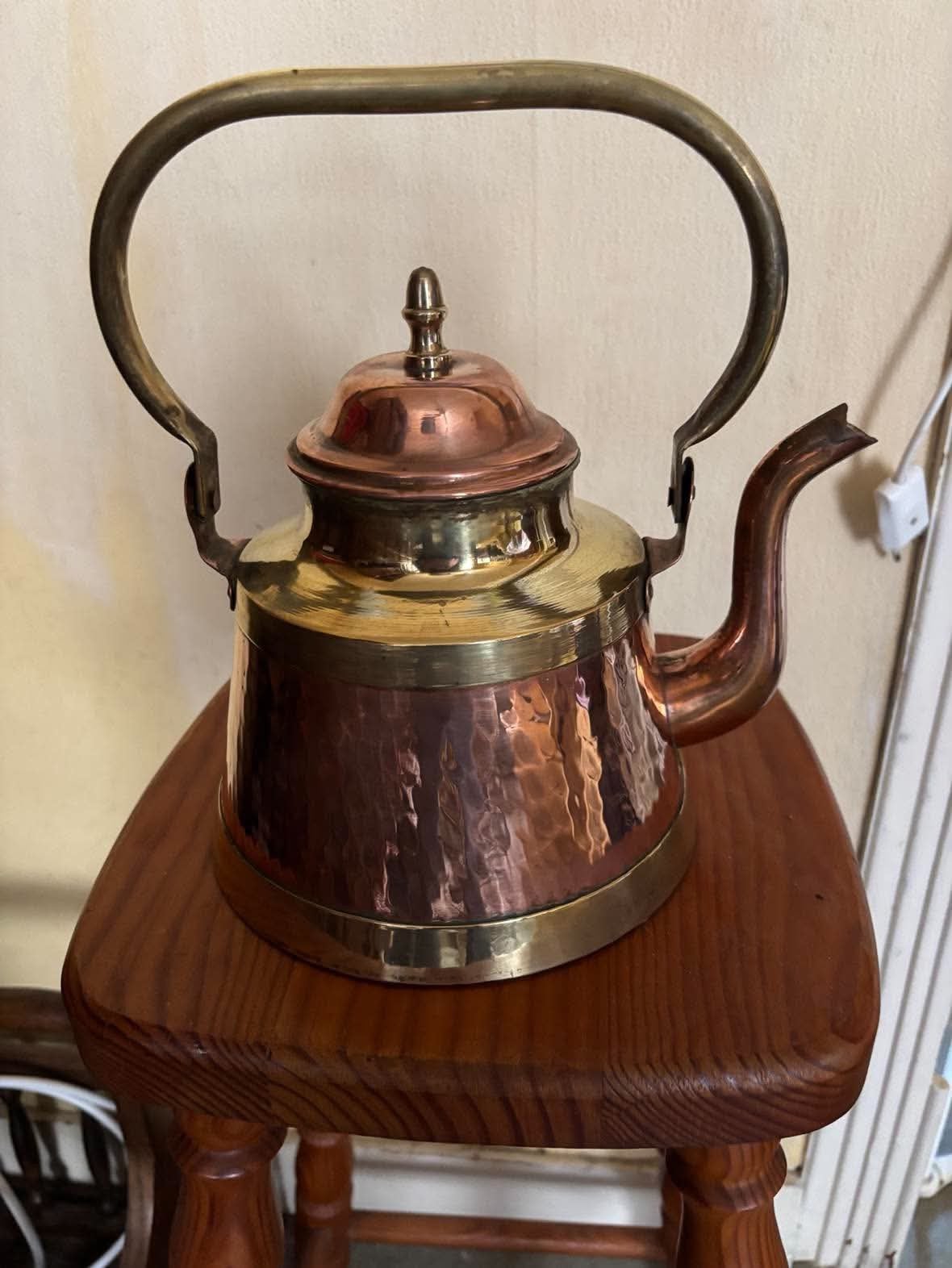 Antieke koperen ketel / Ambianceketel, Ophalen, Koper