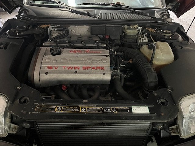 Alfa Spider 916 GTV *Oldtimer* Twinspark*, Auto's, Voorwielaandrijving, Zwart, 4 cilinders, Cabriolet