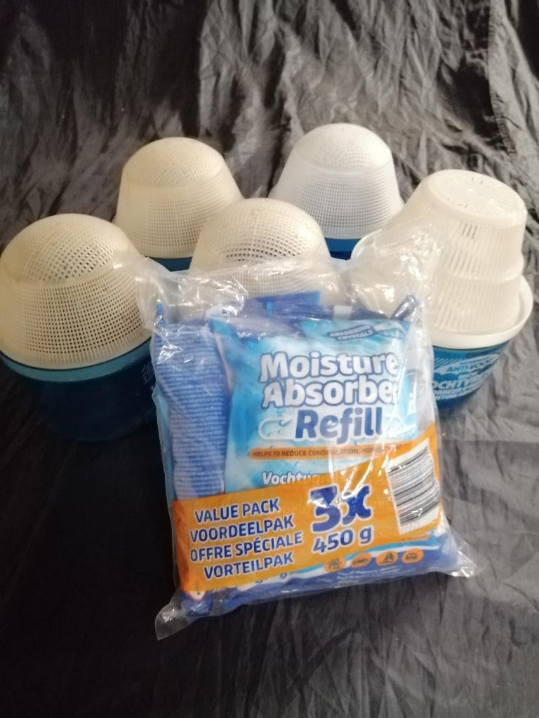 5 stuks vochtvreters met incl opvul product, Enlèvement, Autres types