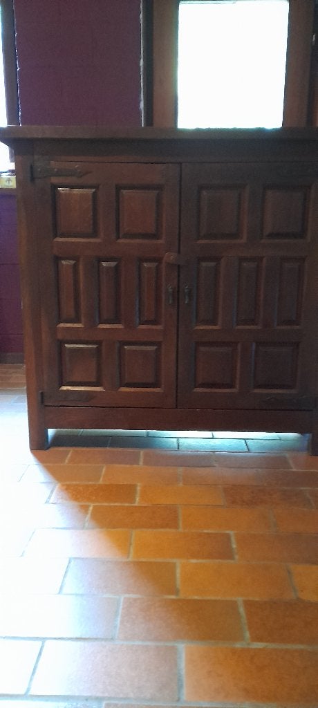Spaanse Eiken Barkast/Dressoir – Vintage Jaren '60/'70, Ophalen