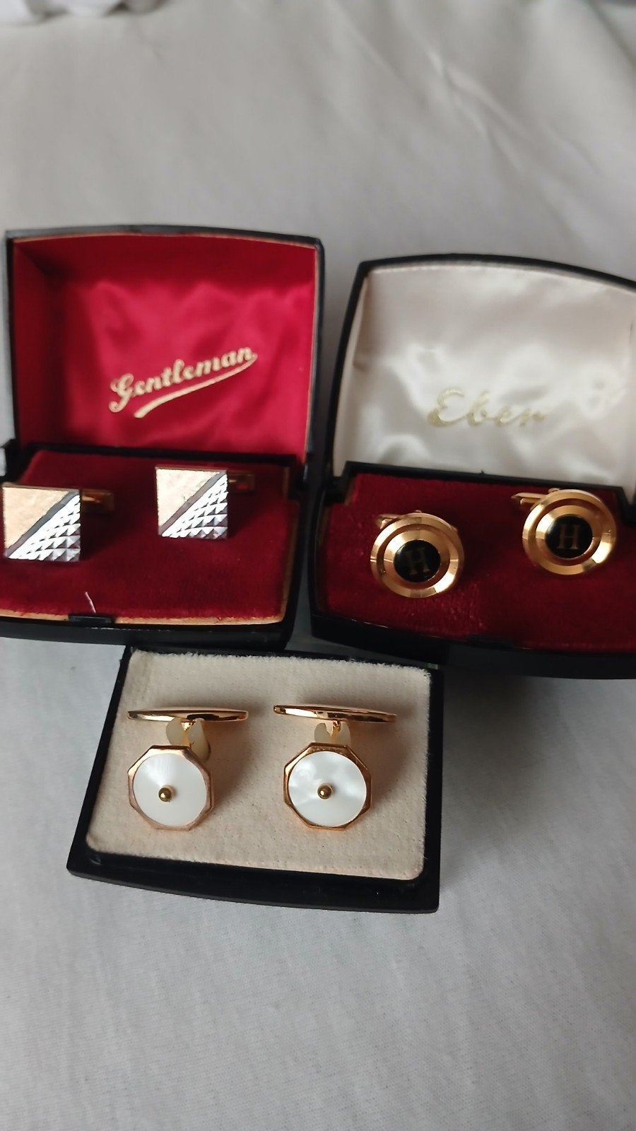 Lot boutons de manchette vintage neufs années 60/70, Bijoux, Sacs & Beauté, Enlèvement ou Envoi, Or