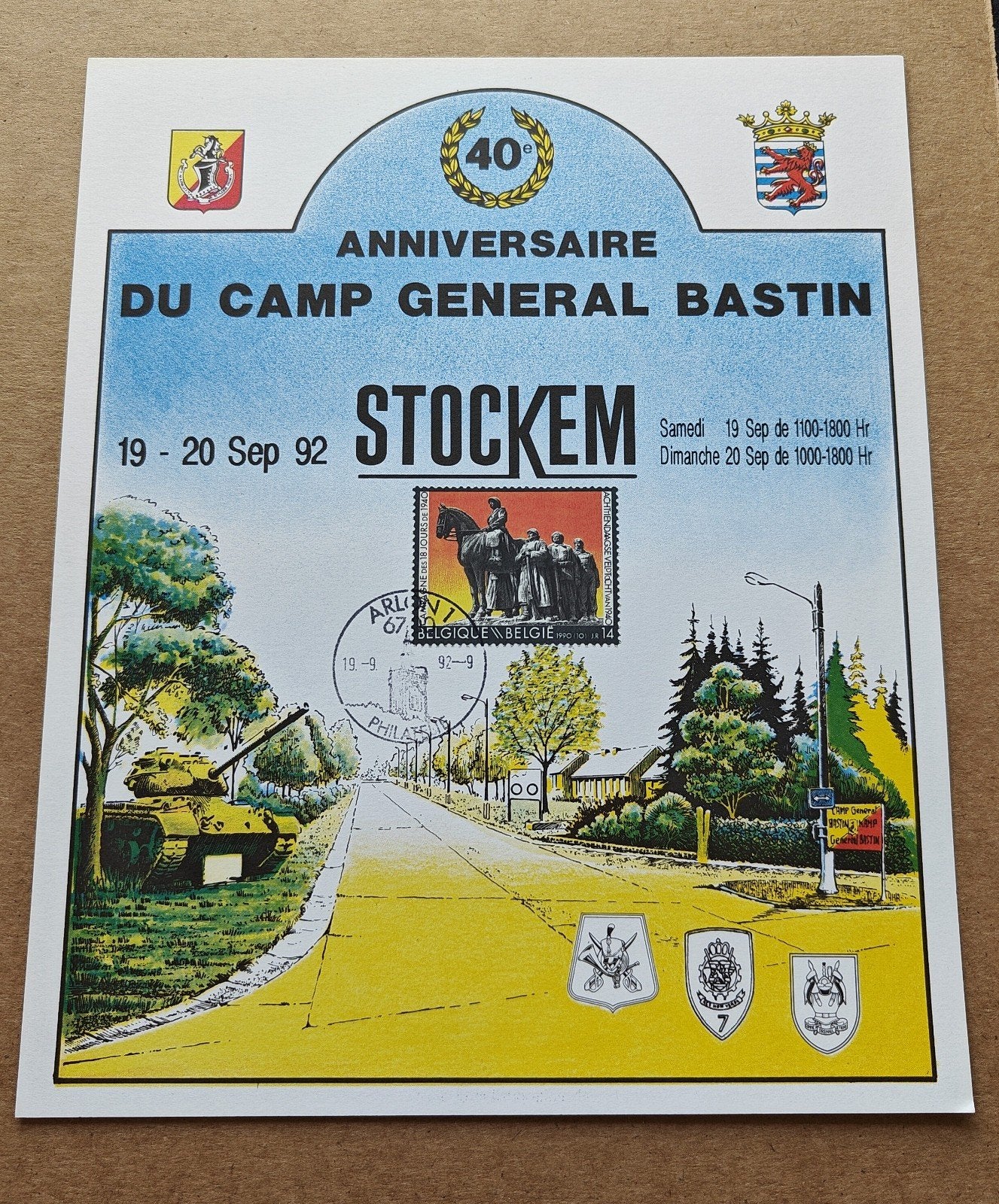 FDK Camp Général Bastin à Stockem (Arlon, Belgique), Enlèvement ou Envoi, Armée de terre, Photo ou Poster