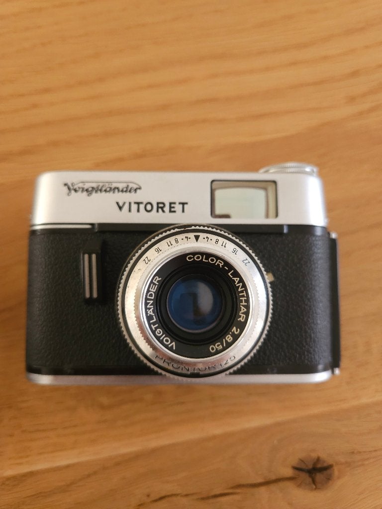 Analoge camera Voigtländer Vitoret | 50 mm lens en hardcase, Ophalen, Gebruikt