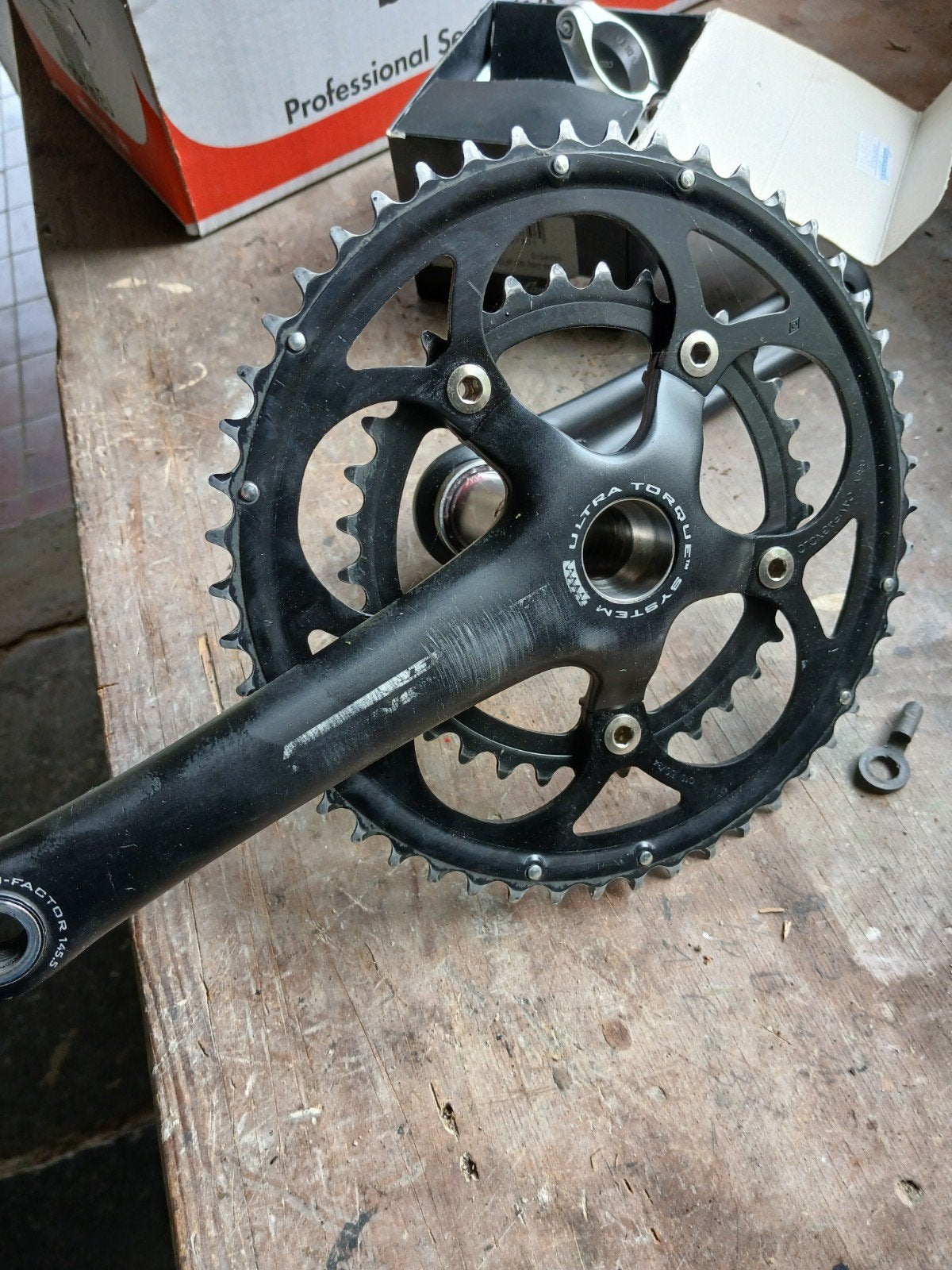 pédalier Campagnolo Mirage 10v, Vélos & Vélomoteurs, Pédalier ou Pédales, Campagnolo, Enlèvement, Utilisé