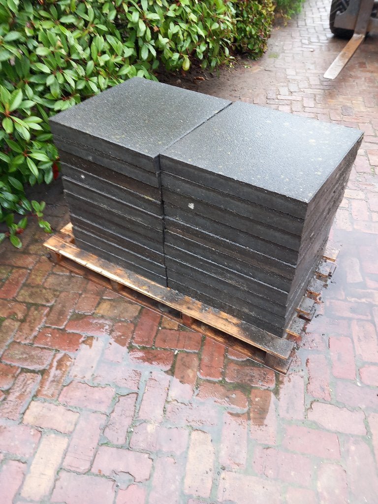 mega tegel rockstone dark intense 50/50/6, Tuiles de terrasse, Enlèvement, 10 m²² ou plus, Béton