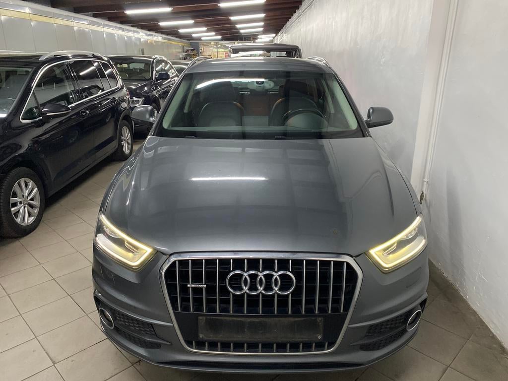 Audi Q3 S Line Automatic 2.0 Tdi Quatro Xenon Cuir Gps, Cuir, Argent ou Gris, Achat, Entreprise