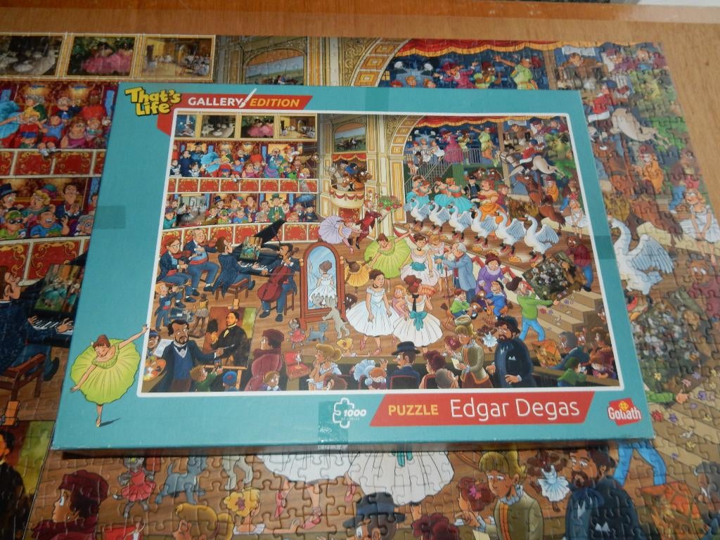 nr.742 - Puzzel: edgar degas - 1000 stukjes, Ophalen of Verzenden, 500 t/m 1500 stukjes, Legpuzzel
