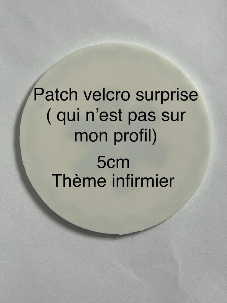 Patch velcro theme infirmier de 5cm, Collections, Enlèvement ou Envoi, Neuf