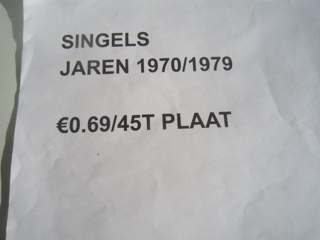 singles jaren '70, Ophalen