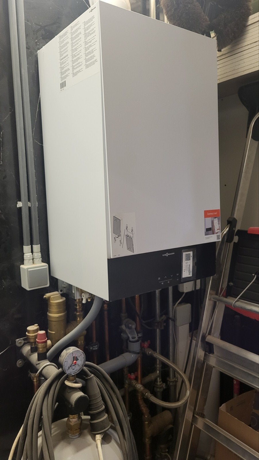 Viessmann Vitodens 100 gascondensatieketel (compleet), Chaudière CC ou Chaudière combinée, Moins de 60 cm, Enlèvement, Utilisé