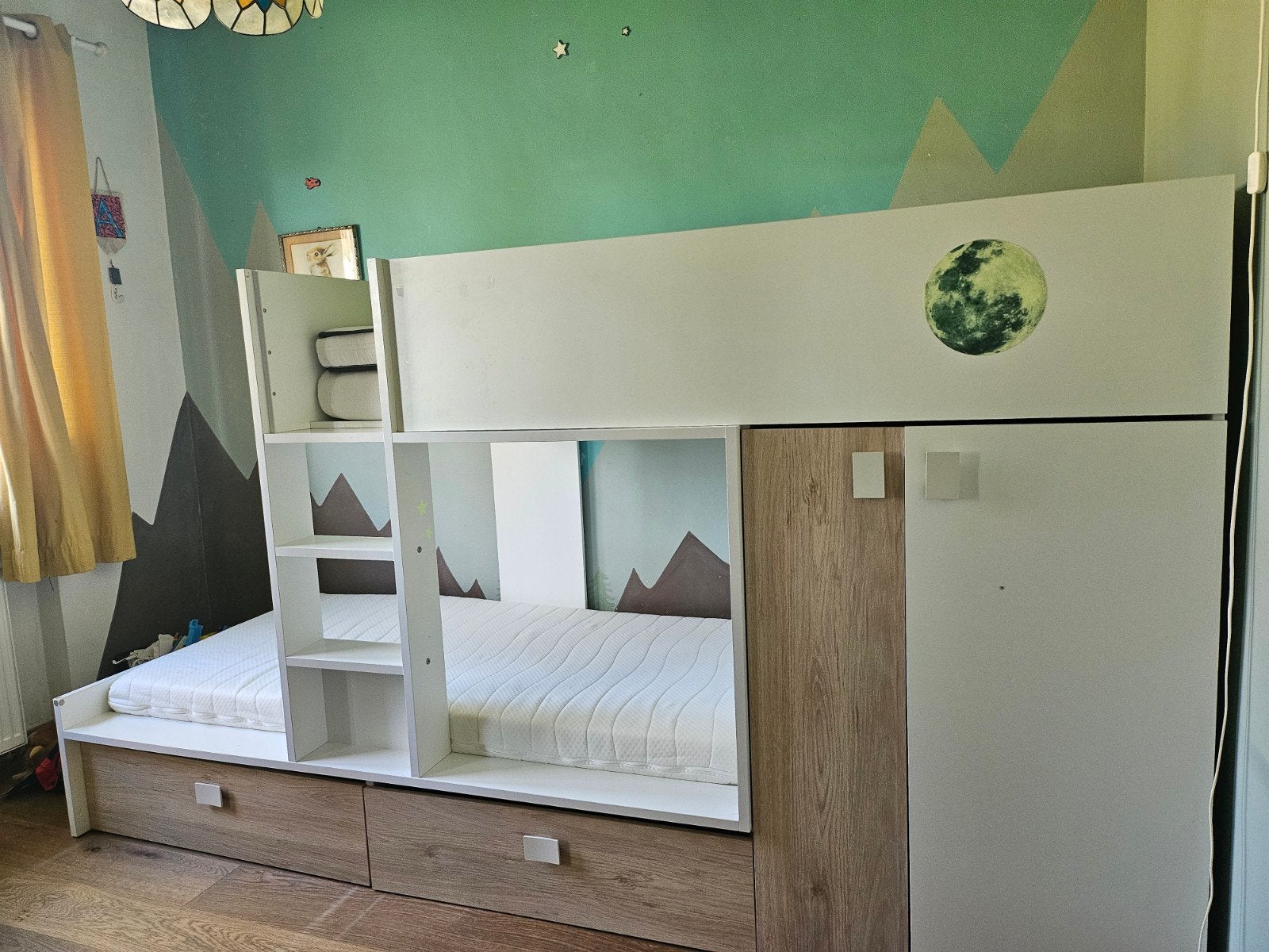 Lits superposés avec armoire et tiroirs, Enlèvement, Lits superposés
