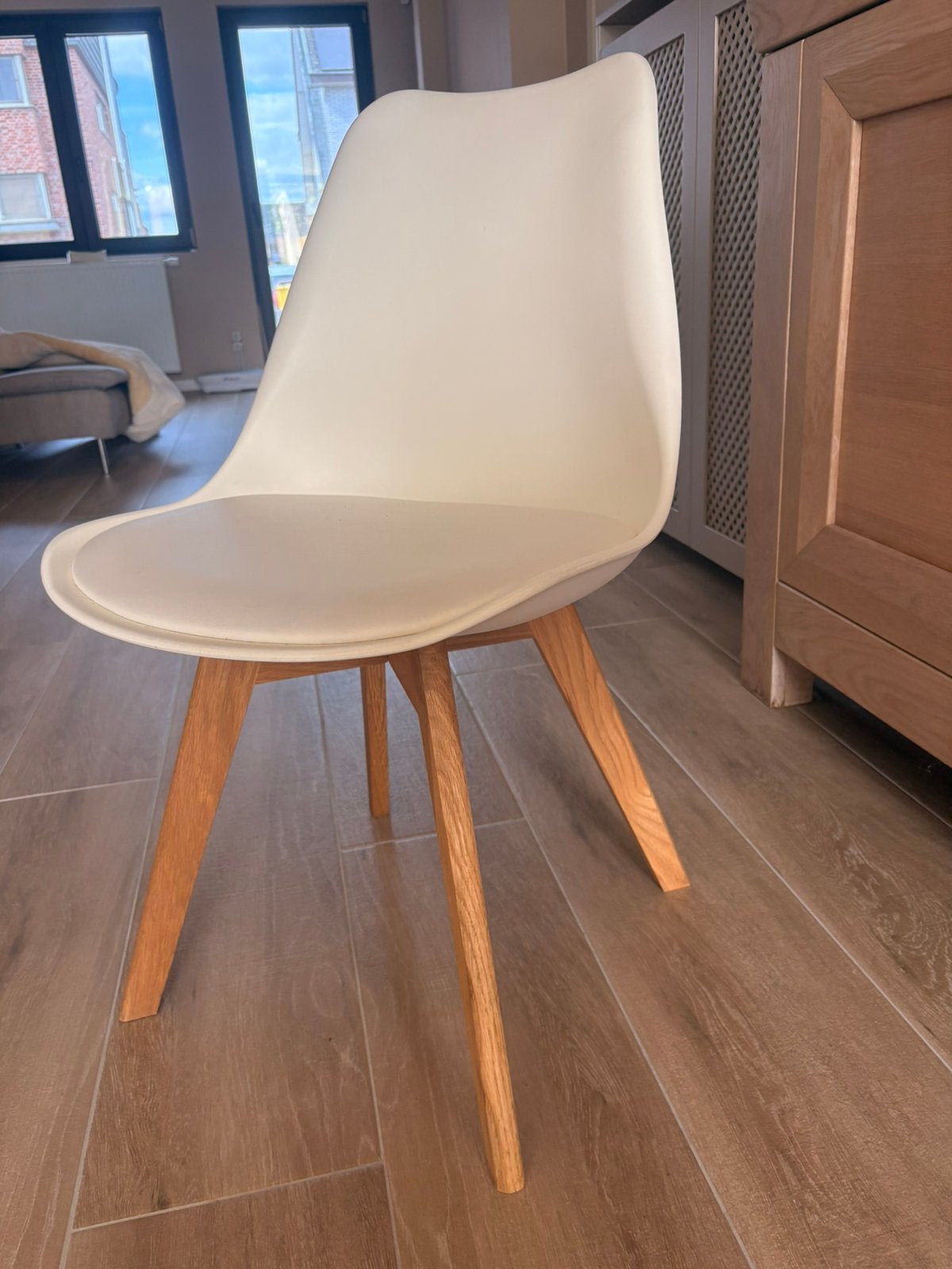 6 stoelen, Maison & Meubles, Chaises, Bois, Enlèvement ou Envoi, Ibiza style, Comme neuf