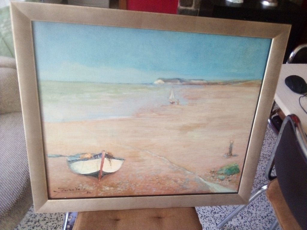 Peinture sur toile le cap blanc nez, Enlèvement