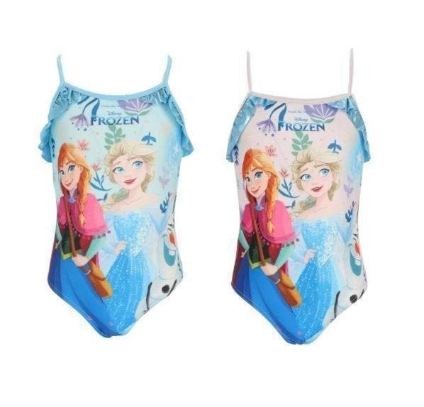 Disney Frozen Badpak Blauw of Roze - 98/104-110/116-122/128, Kinderen en Baby's, Maat 116, Disney Frozen, Meisje, Badpak