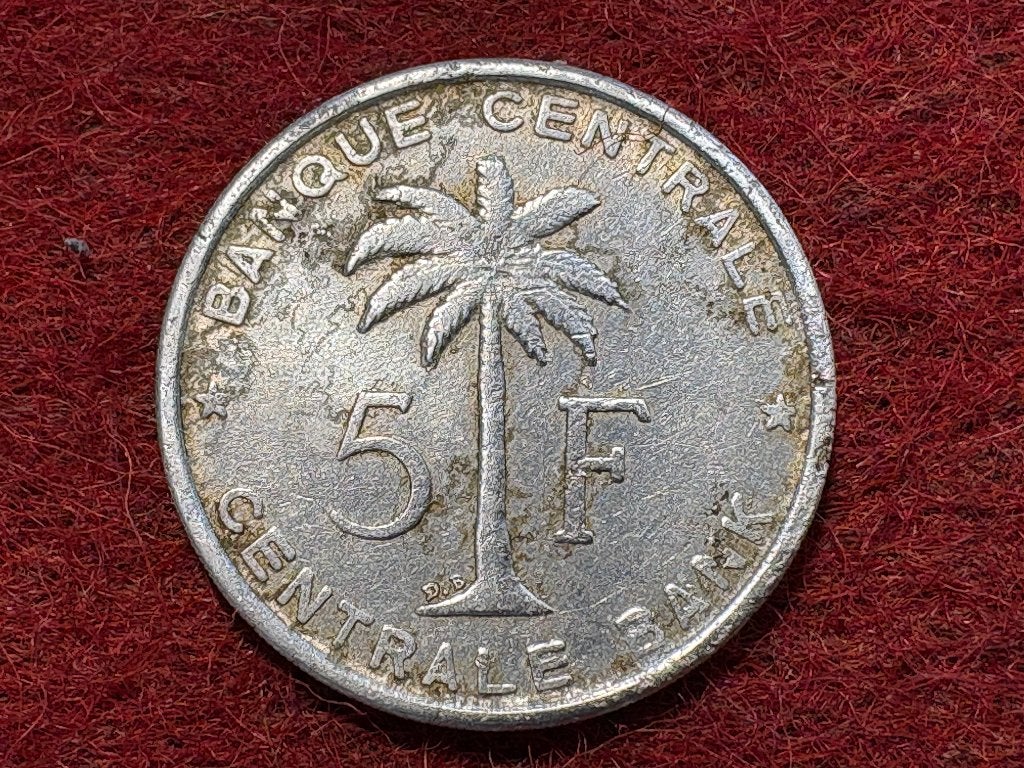 Belgisch Congo, Ruanda-Urundi - 5 Frank 1956 (#046#), Postzegels en Munten, Munten | Afrika, Ophalen of Verzenden, Overige landen