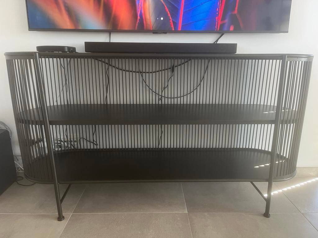 Metalen console, Huis en Inrichting, Woonaccessoires | Cd- en Dvd-rekken, Ophalen, Zo goed als nieuw, Metaal