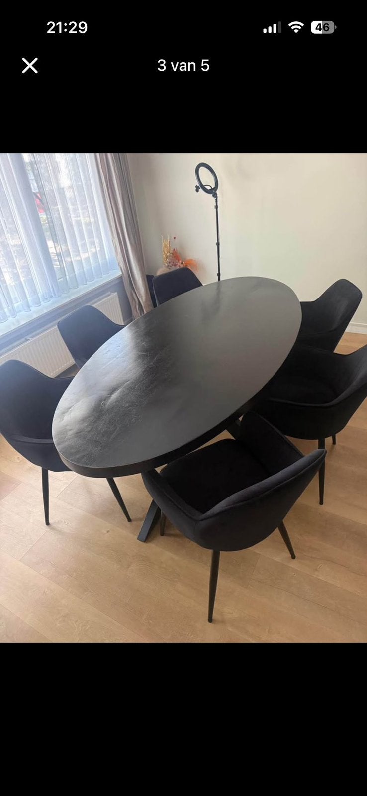 Salontafel + stoelen, Huis en Inrichting, Ophalen, Zo goed als nieuw
