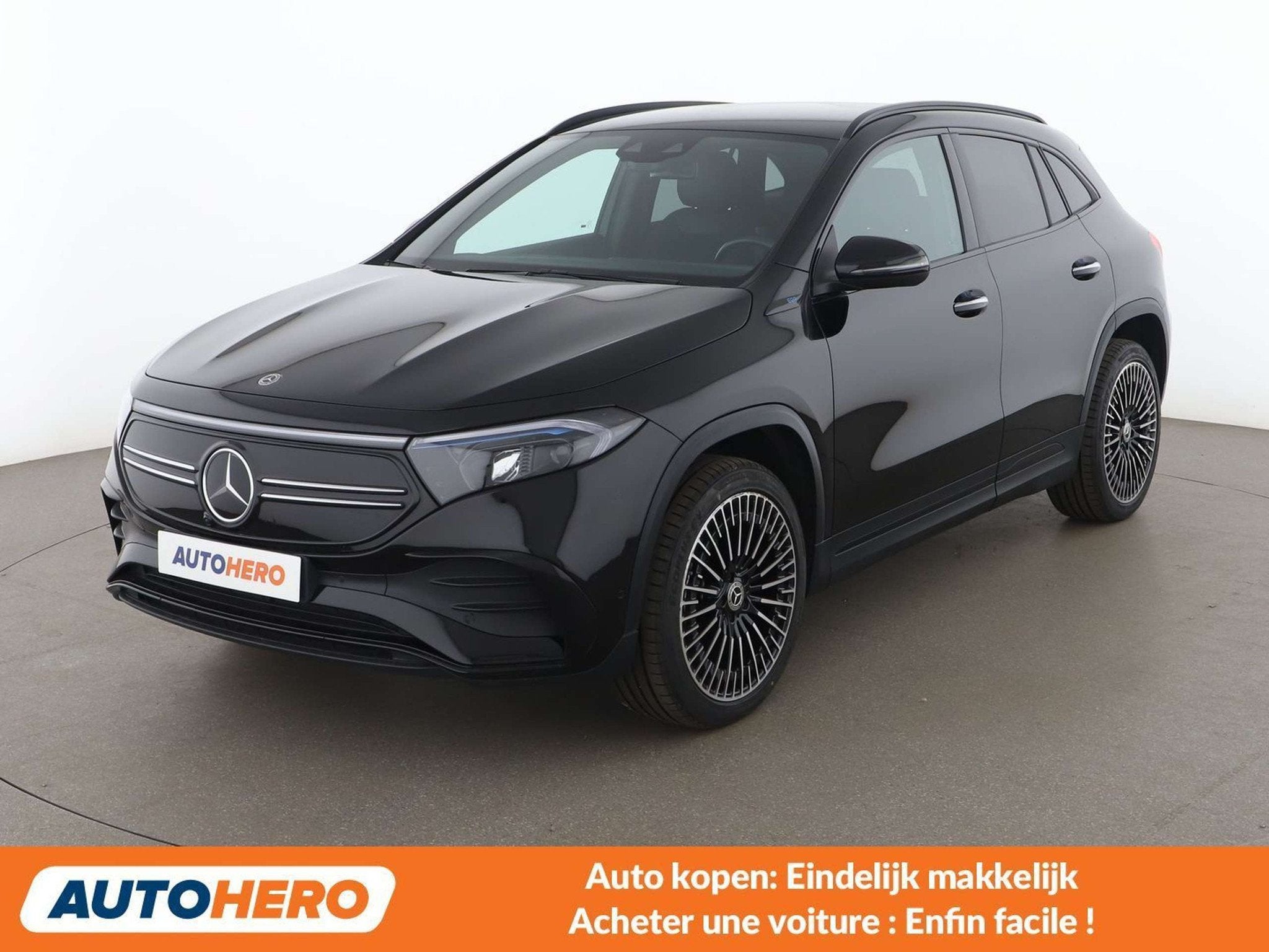 Mercedes-Benz EQA 250 250 AMG Line (bj 2021, automaat), Auto's, Gebruikt, Zwart, Adaptive Cruise Control, Zwart