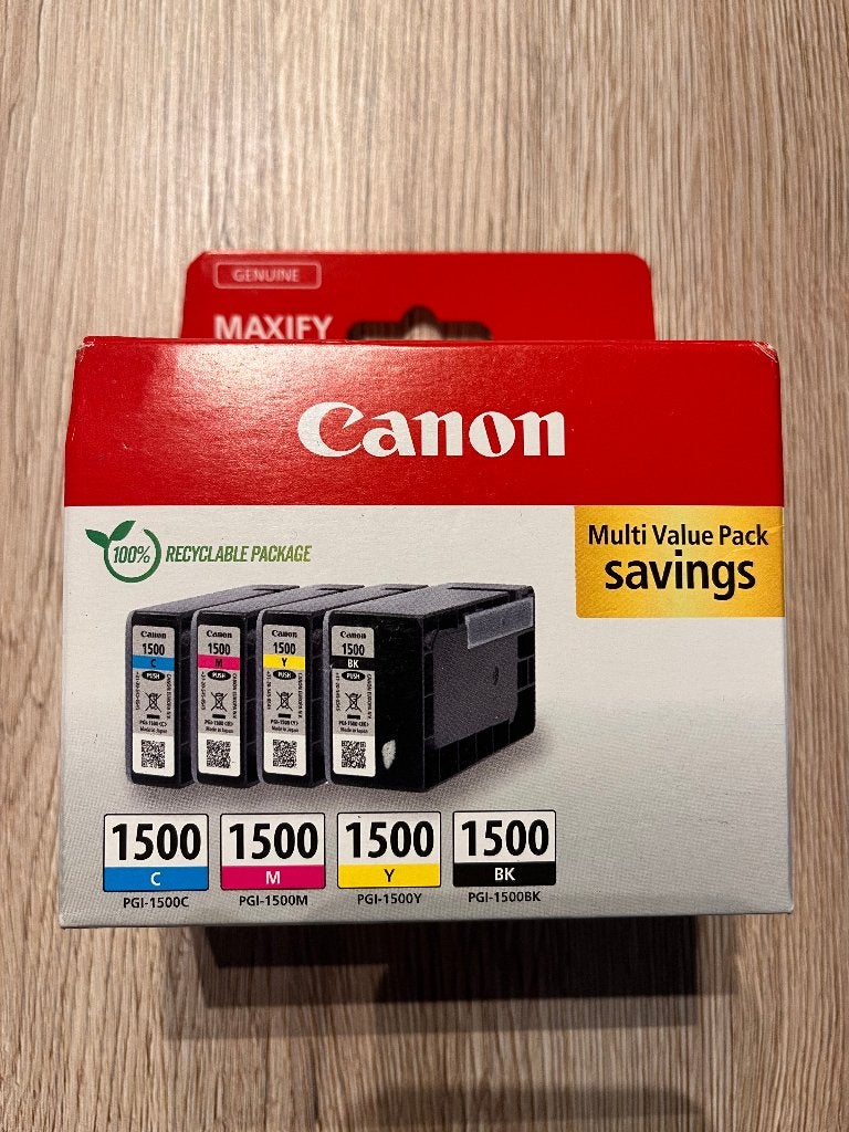 Inkt Canon PGI-1500 4 kleuren multipack, Ophalen, Nieuw, Cartridge, Canon
