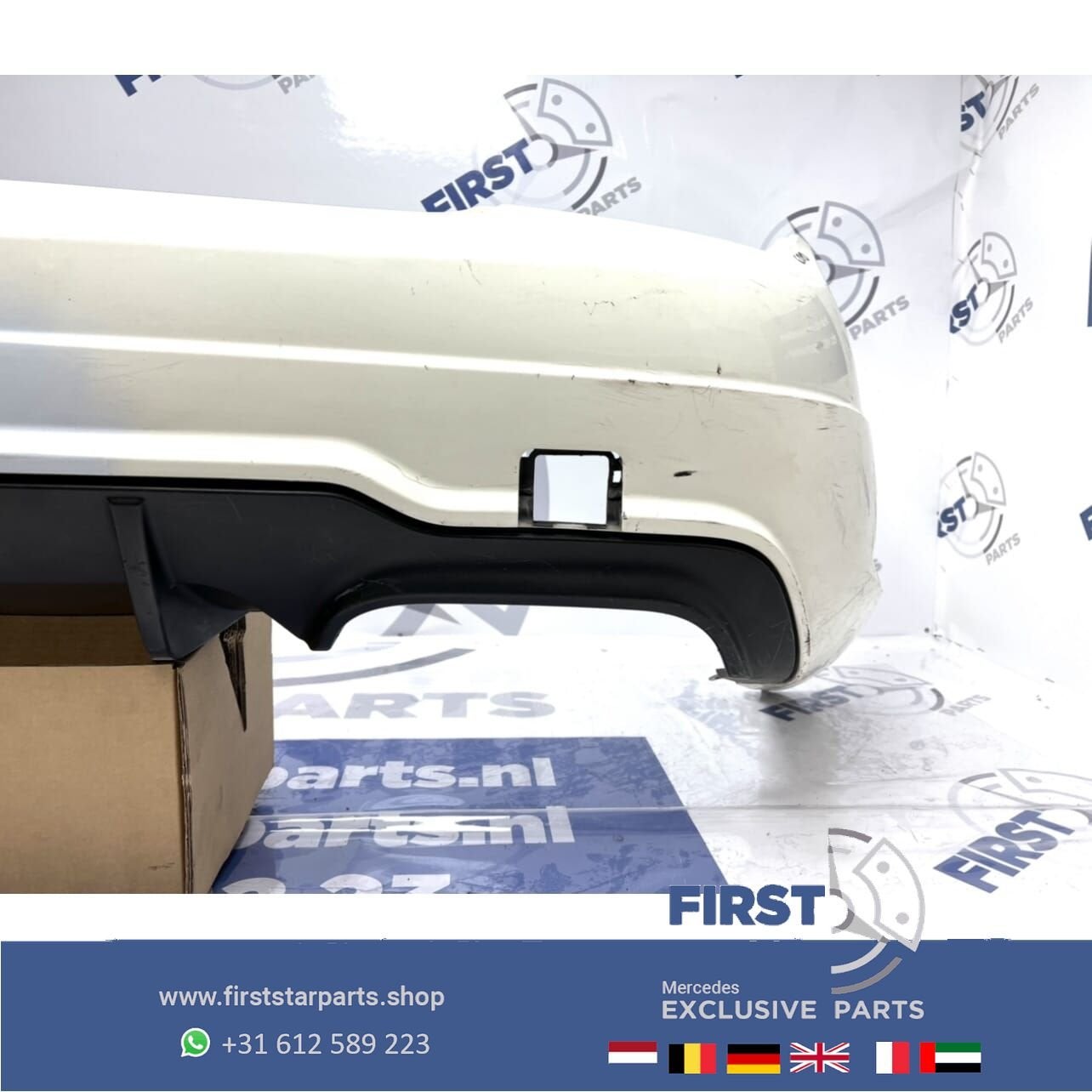 W204 C63 AMG FACELIFT ACHTERBUMPER + DIFFUSER Mercedes C Kla, Arrière, -, Enlèvement ou Envoi, Pare-chocs