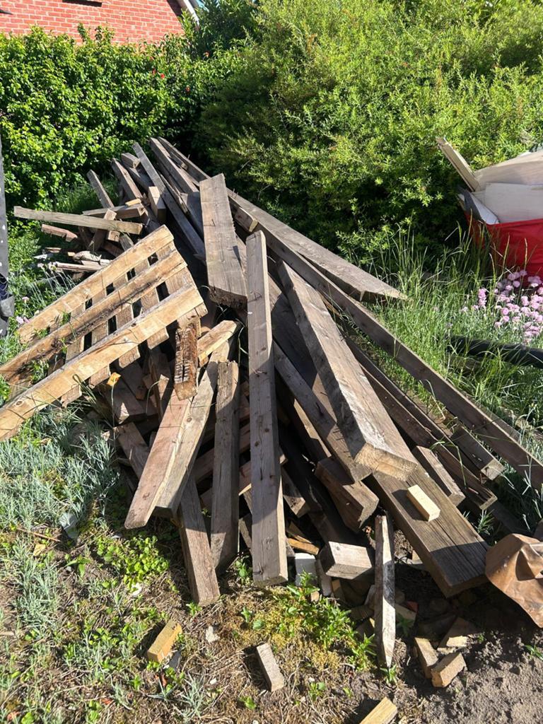 GRATIS (stook)hout, Ophalen, Gebruikt