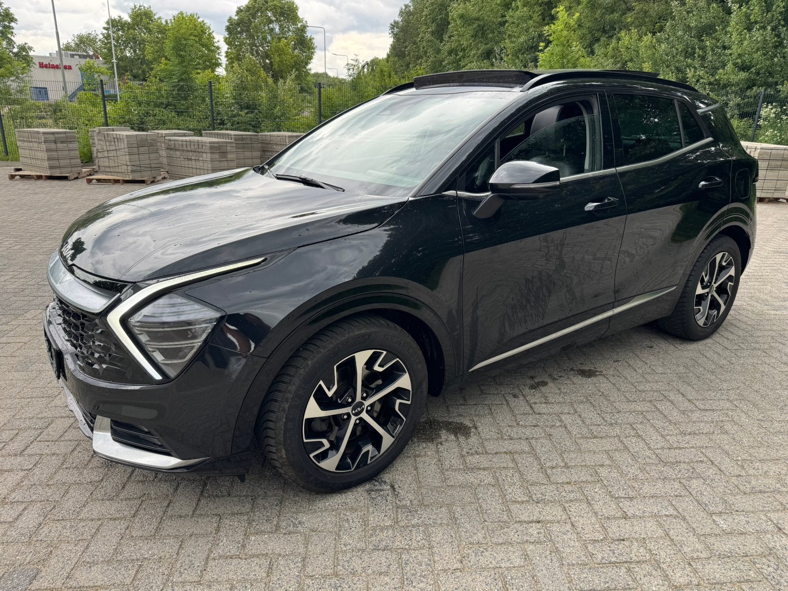 Kia Sportage 1.6 CRDi MHEV Pace trekhaak DCT Pano 360 full, Stof, Euro 6, 4 cilinders, Zwart