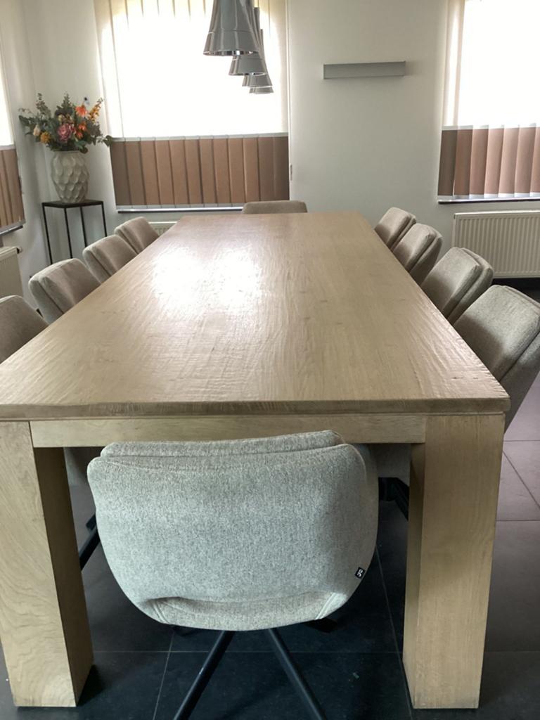 Eiken keukentafel 3x1,10m, Huis en Inrichting, Stoffering | Vloerbedekking, Ophalen