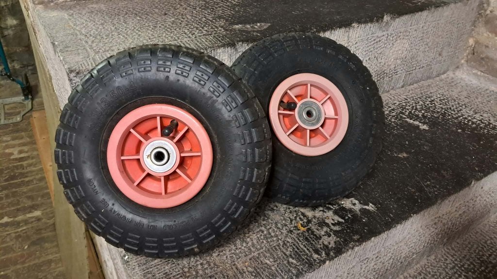 Roues de chariot, Bricolage & Construction, Moins de 60 litres, Enlèvement ou Envoi, Utilisé, Chariot de transport