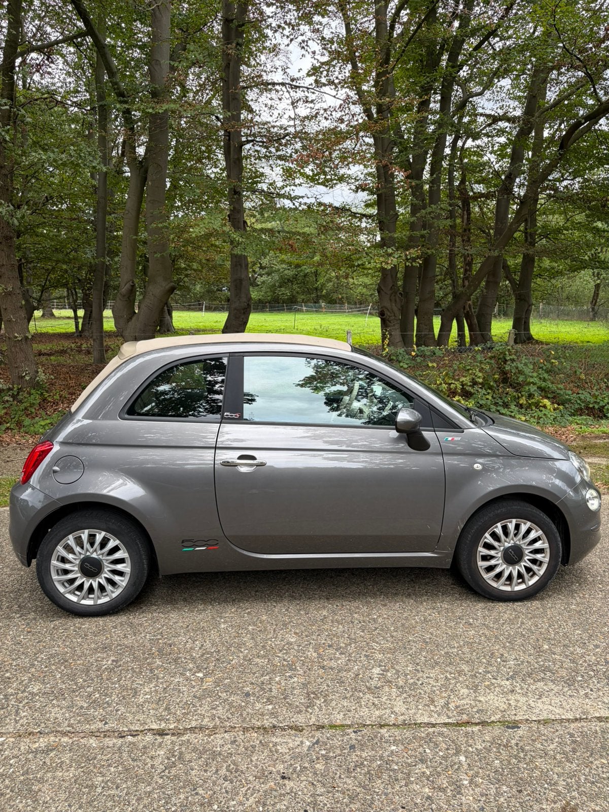 Fiat 500 cabrio 1.0 hybrid., Auto's, Voorwielaandrijving, Stof, Cabriolet, 3 cilinders