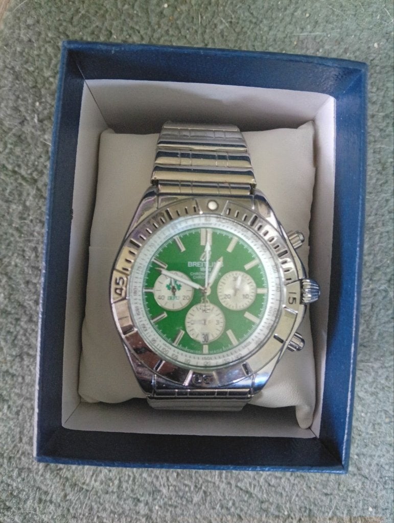 Breitling Chronomat B01 42 Six Nations Ireland, Staal, Staal, Breitling, Polshorloge