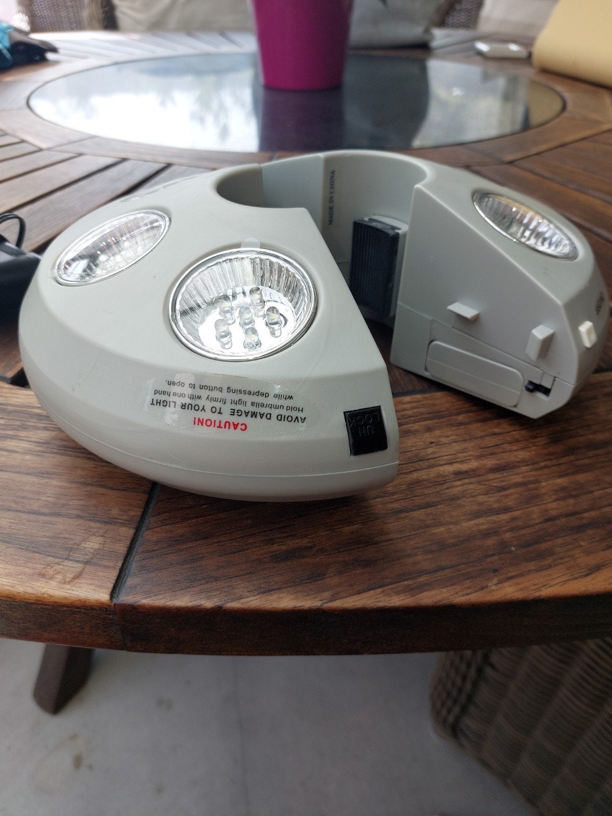 parasollamp, Tuin en Terras, Tuinmeubel-accessoires, Ophalen, Zo goed als nieuw