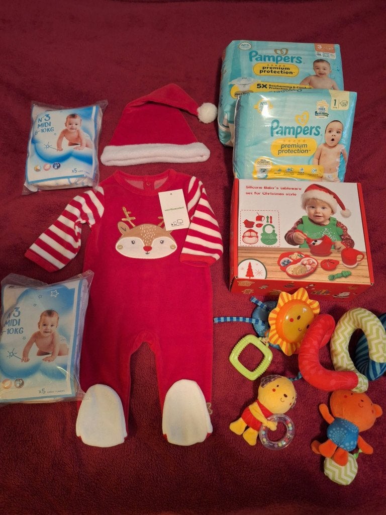 lot bébé Noël neuf avec un vêtement taille 3 mois, Enlèvement, Neuf