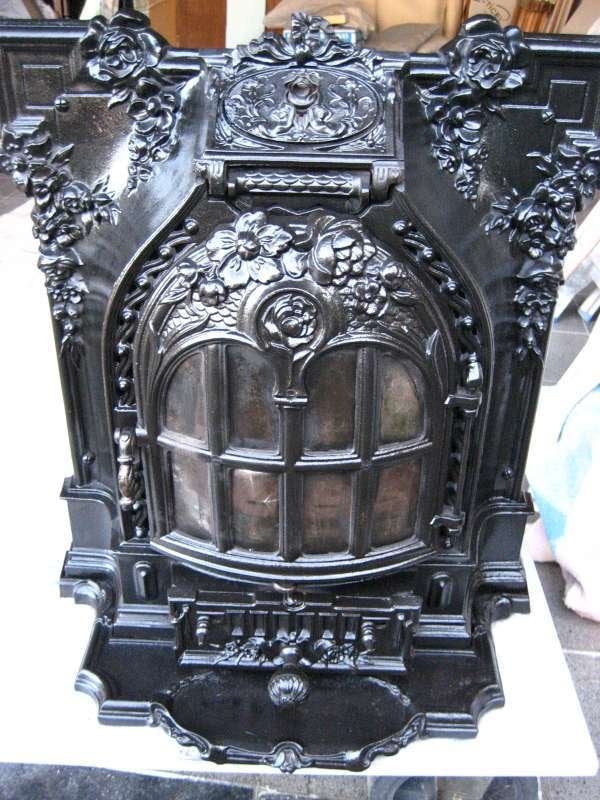 Art Nouveau salamander kachel., Huis en Inrichting, Ophalen, Hout
