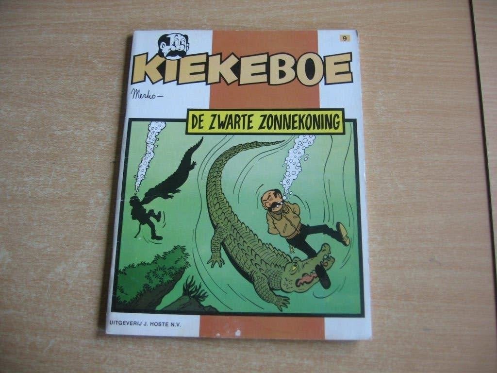 Kiekeboe 9 : De zwarte zonnekoning - 1e druk 1980., Gelezen, Eén stripboek, Merho, Ophalen of Verzenden