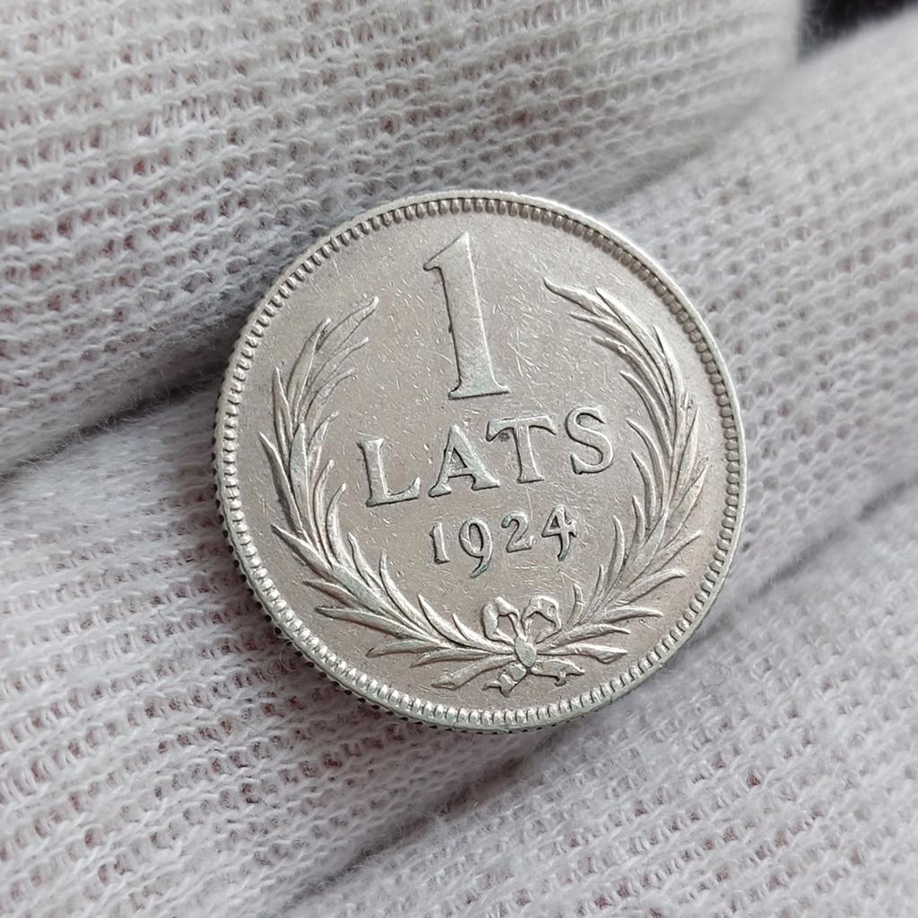Piece de monnaie / Lettonie / 1 Lats / 1924 / Argent 835, Enlèvement ou Envoi, Autres pays, Argent