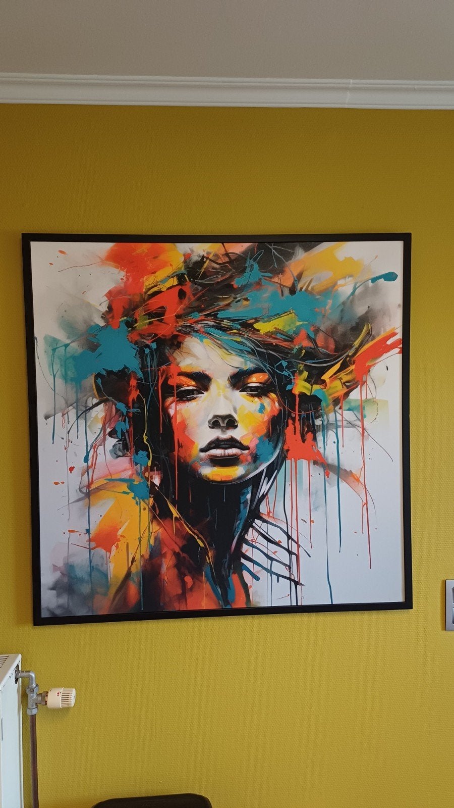SCHILDERIJ  ABSTRACT  ( NIEUW ), Antiek en Kunst, Ophalen