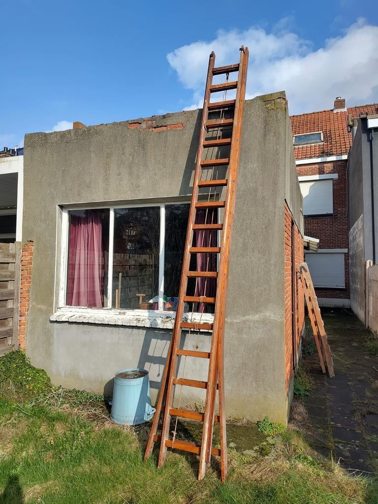 2-delige opsteekladder 2 x 17 sporten., Doe-het-zelf en Bouw, Ophalen, Ladder