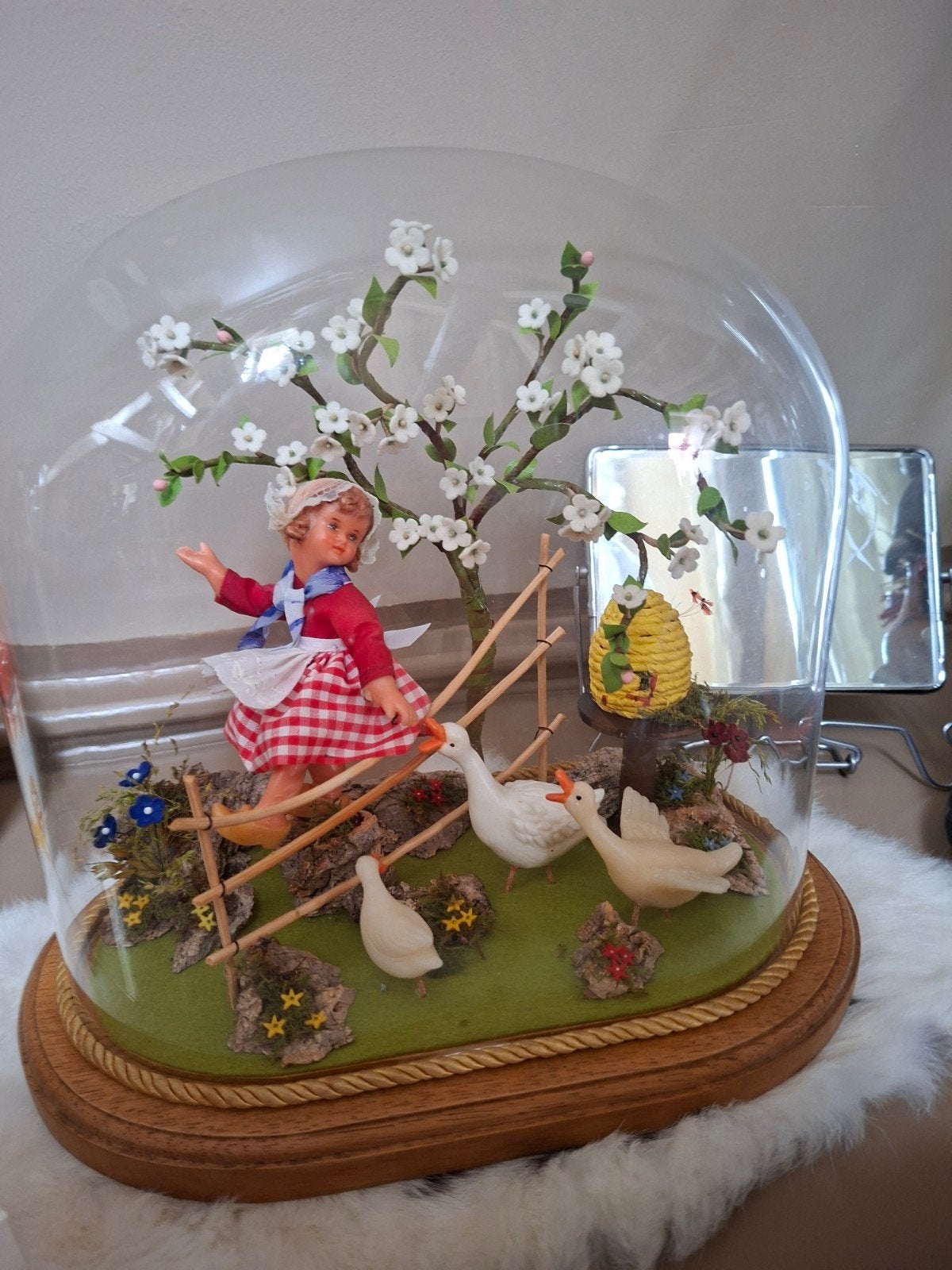 Vintage Stolp glas, Huis en Inrichting, Woonaccessoires | Stolpen, Glas, Ophalen of Verzenden
