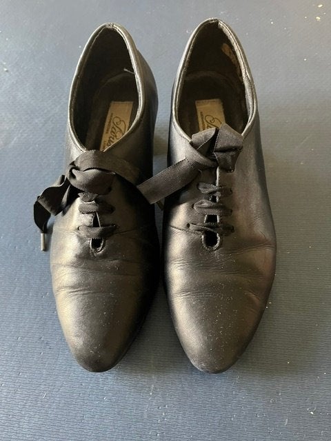 Damesschoenen -  vintage, Zwart, Lage of Enkellaarzen, Paris, Ophalen of Verzenden