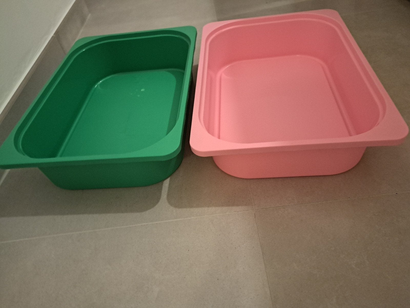 2 Ikea Trofast bakken (laag model), Ophalen