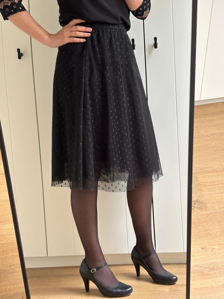 Jupe en tulle à boules de Cora Kemperman, Enlèvement ou Envoi, Taille 36 (S), Comme neuf, Sous le genou