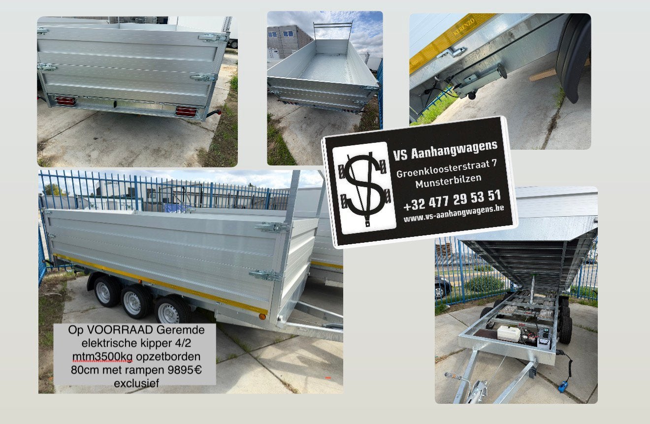 Verschillende geremde aanhangwagen op voorraad, Ophalen