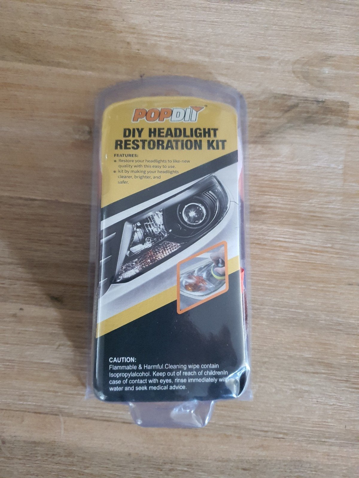 Auto doffe koplampen herstelkit, Ophalen