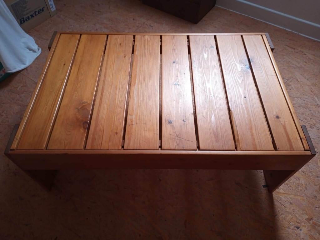 Salontafel grenen (met uitneembaar blad), Ophalen, Gebruikt, 50 tot 100 cm, 50 tot 100 cm