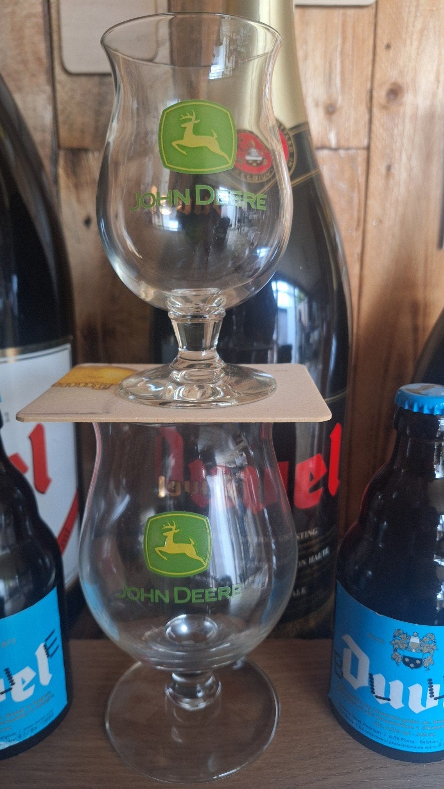 Duvel John Deere duo, Ophalen of Verzenden, Zo goed als nieuw, Glas of Glazen, Duvel