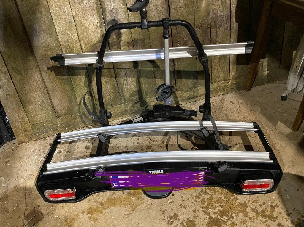 Porte-vélos Thule Velospace 918 pour 2 vélos, Autos : Divers, Porte-vélos, Support d'attelage, Comme neuf, Enlèvement, 2 vélos