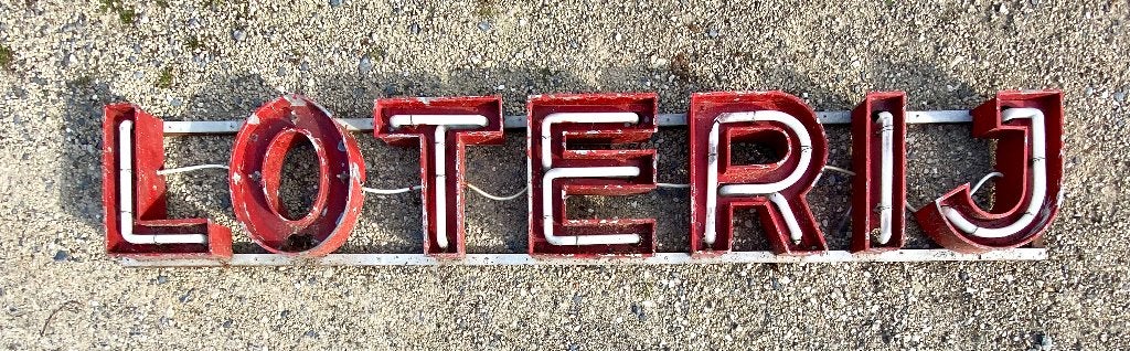 Vintage letters ijzer, Antiek en Kunst, Curiosa en Brocante, Ophalen