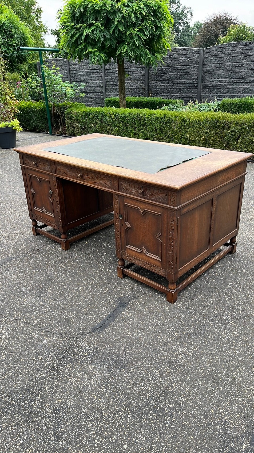 Bureau en chêne ancien 160 x 90 x 77, Enlèvement